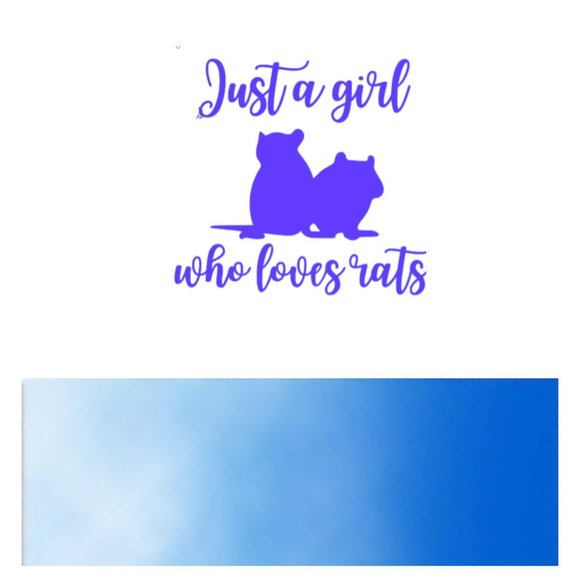 Just A Girl Who Loves Rats- Funny Rats Vinyl Decals Car, Laptop, Windows - Picture 10 of 14